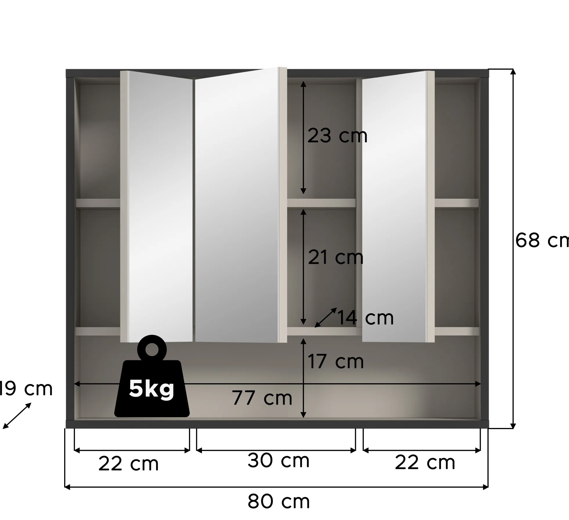 Spiegelschrank BAGNO