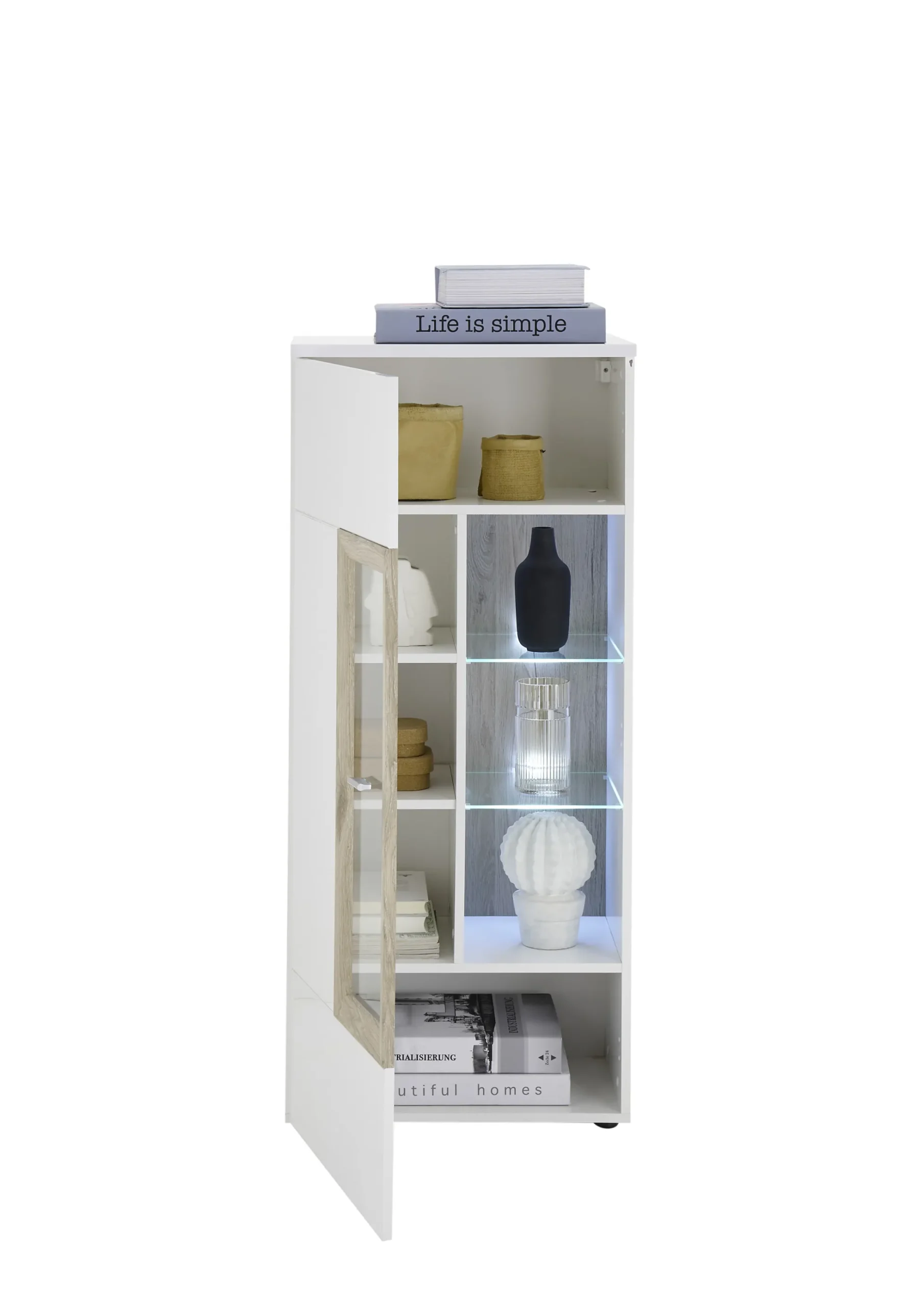Stand- Hängevitrine inkl. Beleuchtung BRÜNN