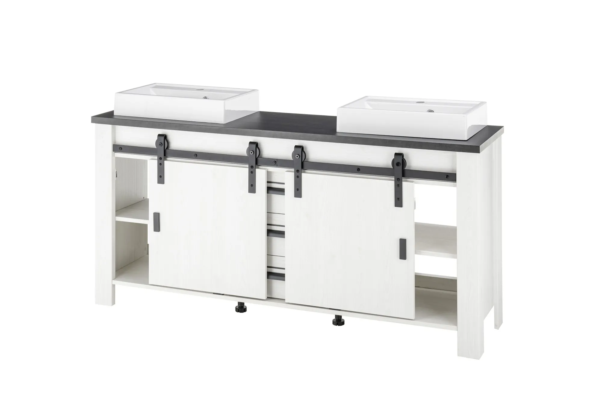 Unterschrank mit Doppelwaschbecken SHERWOOD