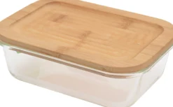 Vorratsdose aus Glas mit Bambusdeckel KITCHEN