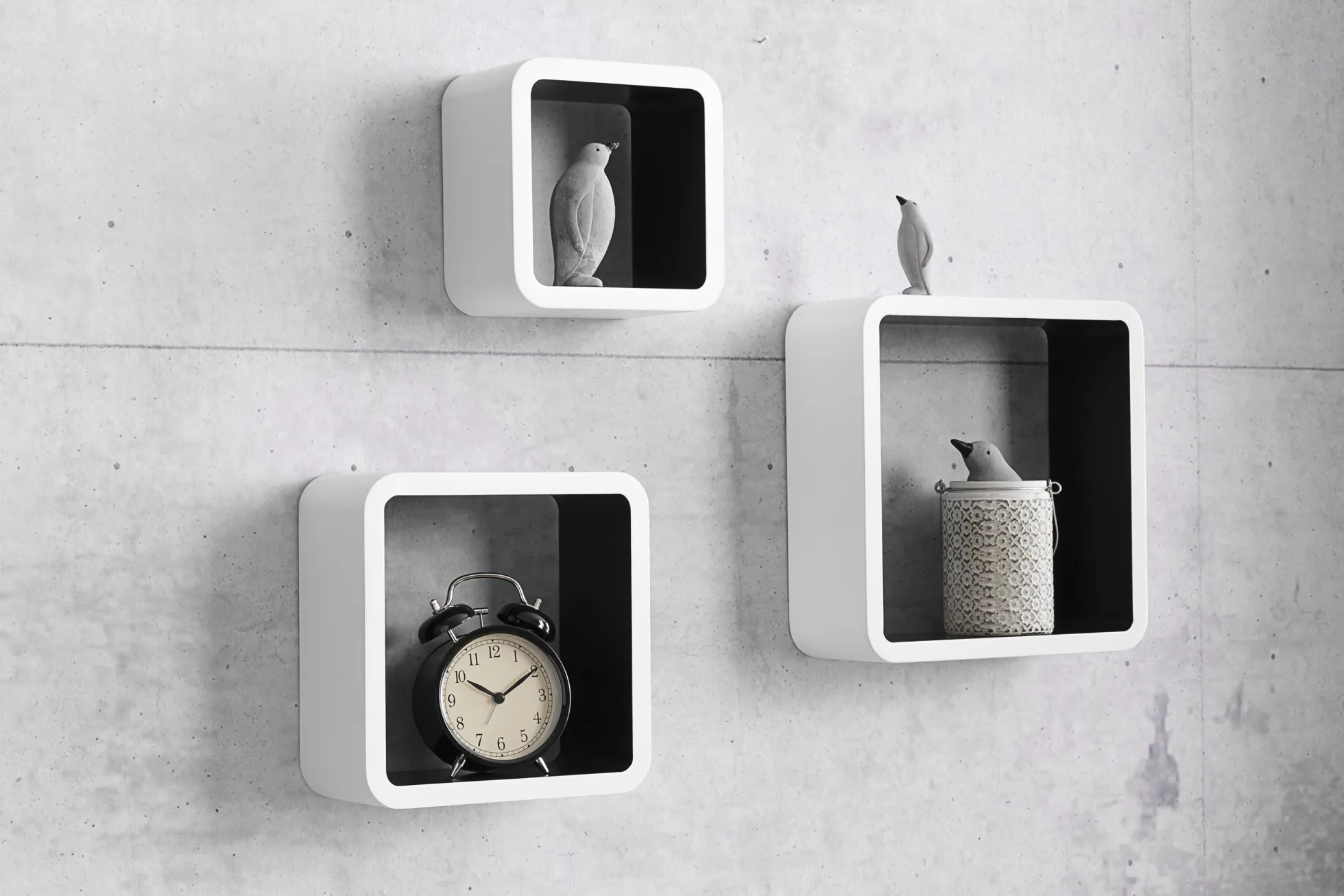 Wandregale im 3er-Set CUBO