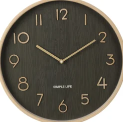 Wanduhr mit Holzoptik EH