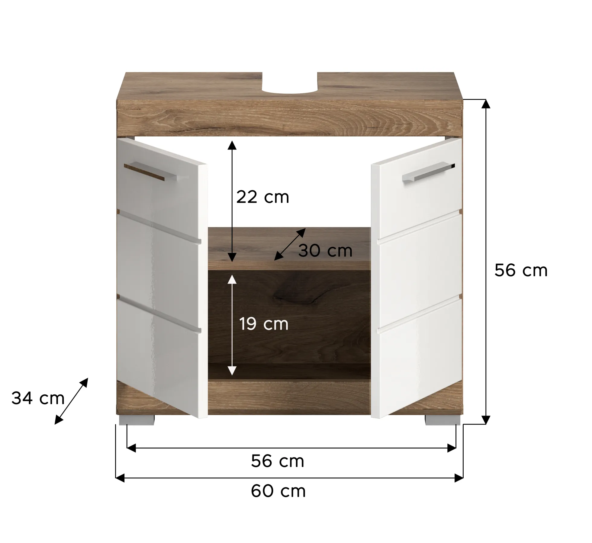 Waschbeckenunterschrank DEBRE BIRHAN