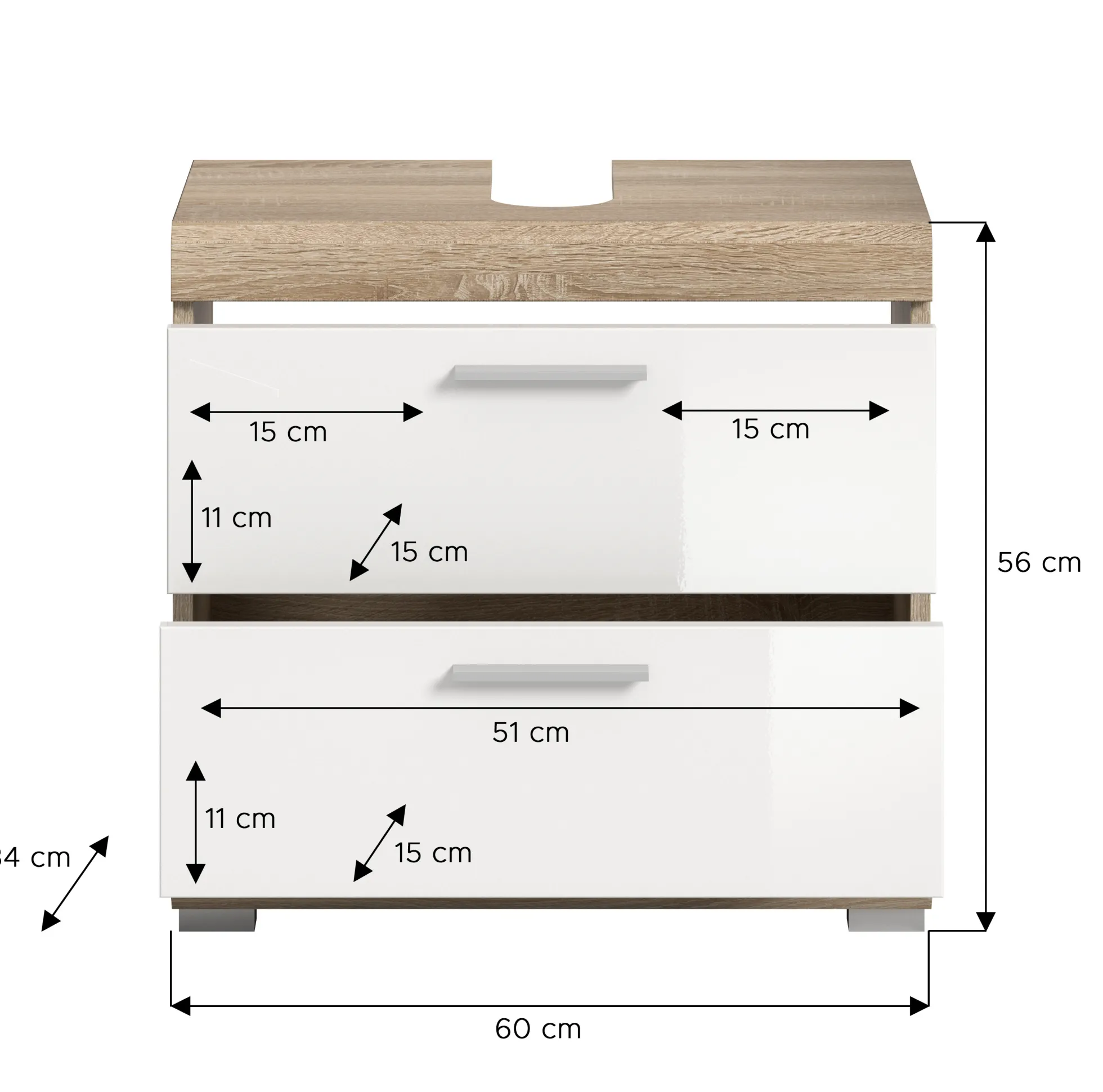 Waschbeckenunterschrank GIMBI