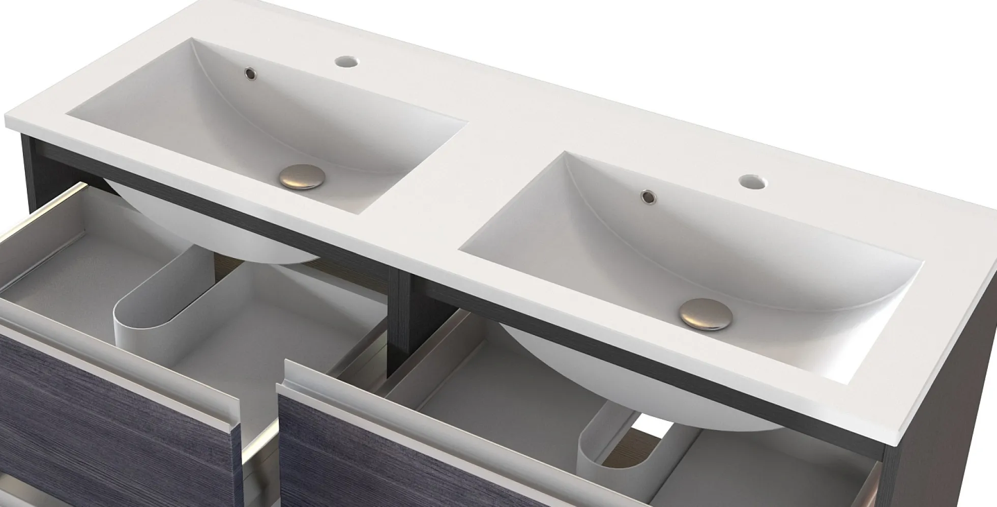 Waschbeckenunterschrank mit Waschbecken 120 AREZZO