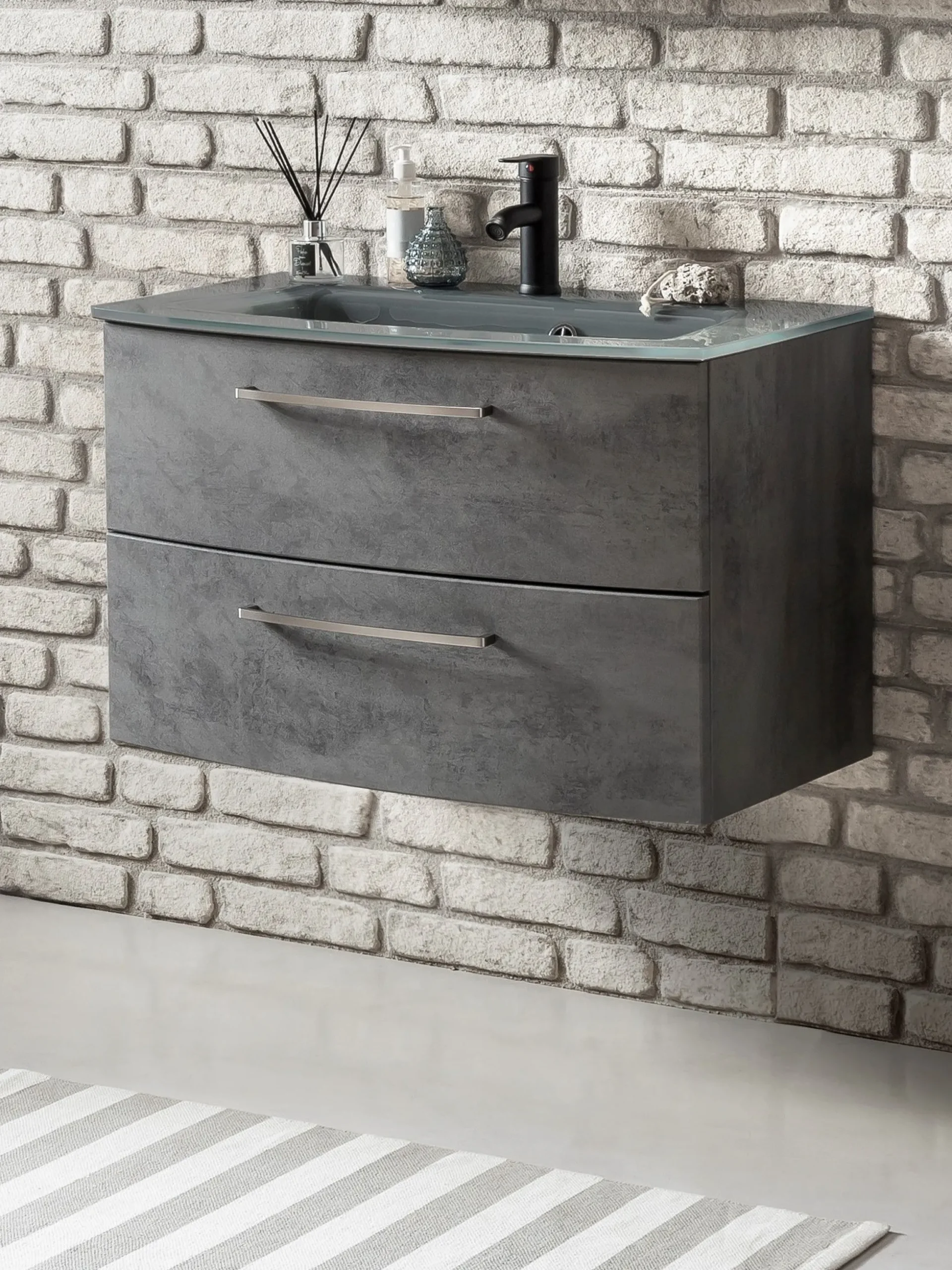 Waschbeckenunterschrank mit Waschbecken STOCKHOLM