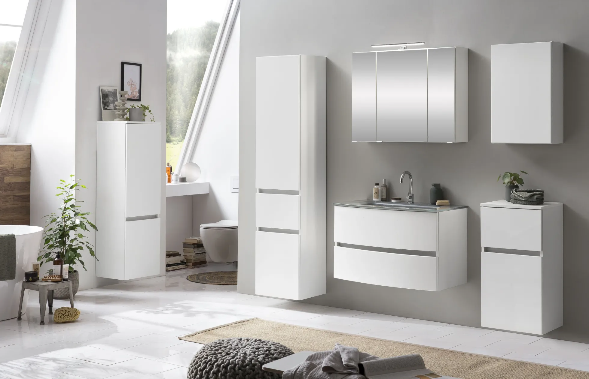 Waschbeckenunterschrank mit Waschbecken KOPENHAGEN