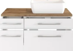 Waschbeckenunterschrank 90 mit Aufsatzbecken rechts DAVOS