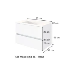 Waschbeckenunterschrank mit Waschbecken HELSINKI