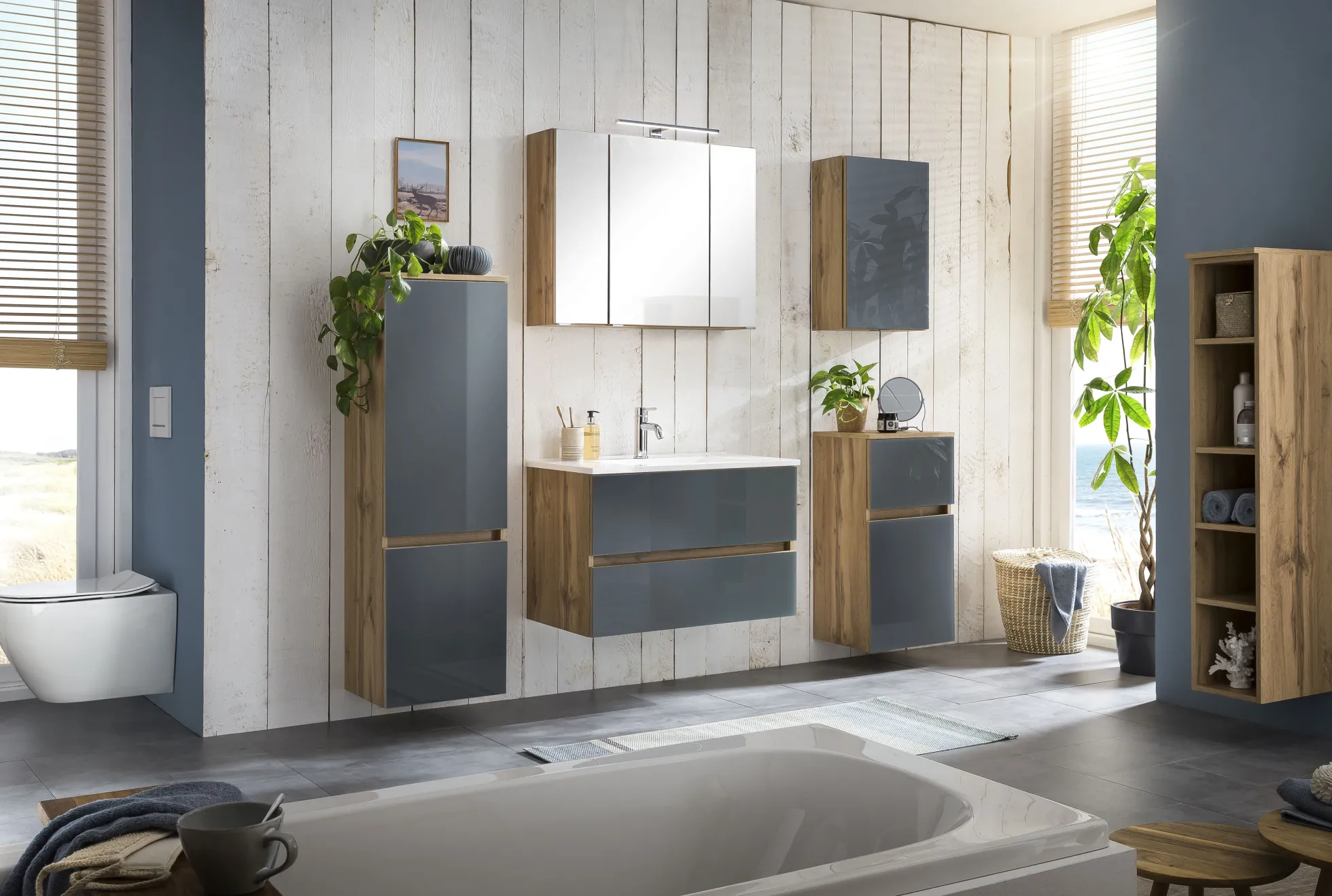 Waschbeckenunterschrank mit Waschbecken HELSINKI