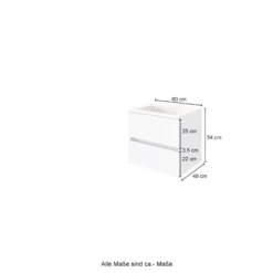 Waschbeckenunterschrank mit Waschbecken LUCCA