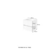 Waschbeckenunterschrank mit Waschbecken LUCCA