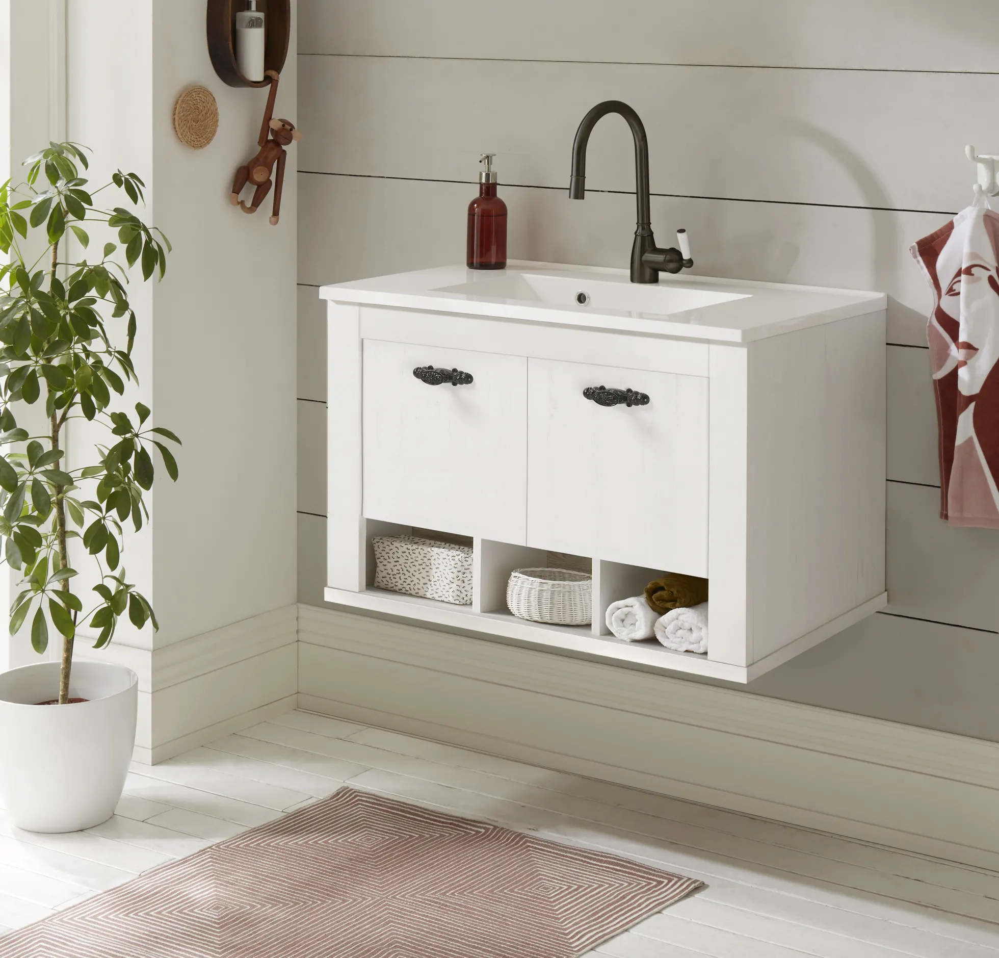 Waschbeckenunterschrank mit Waschbecken FLORENZ