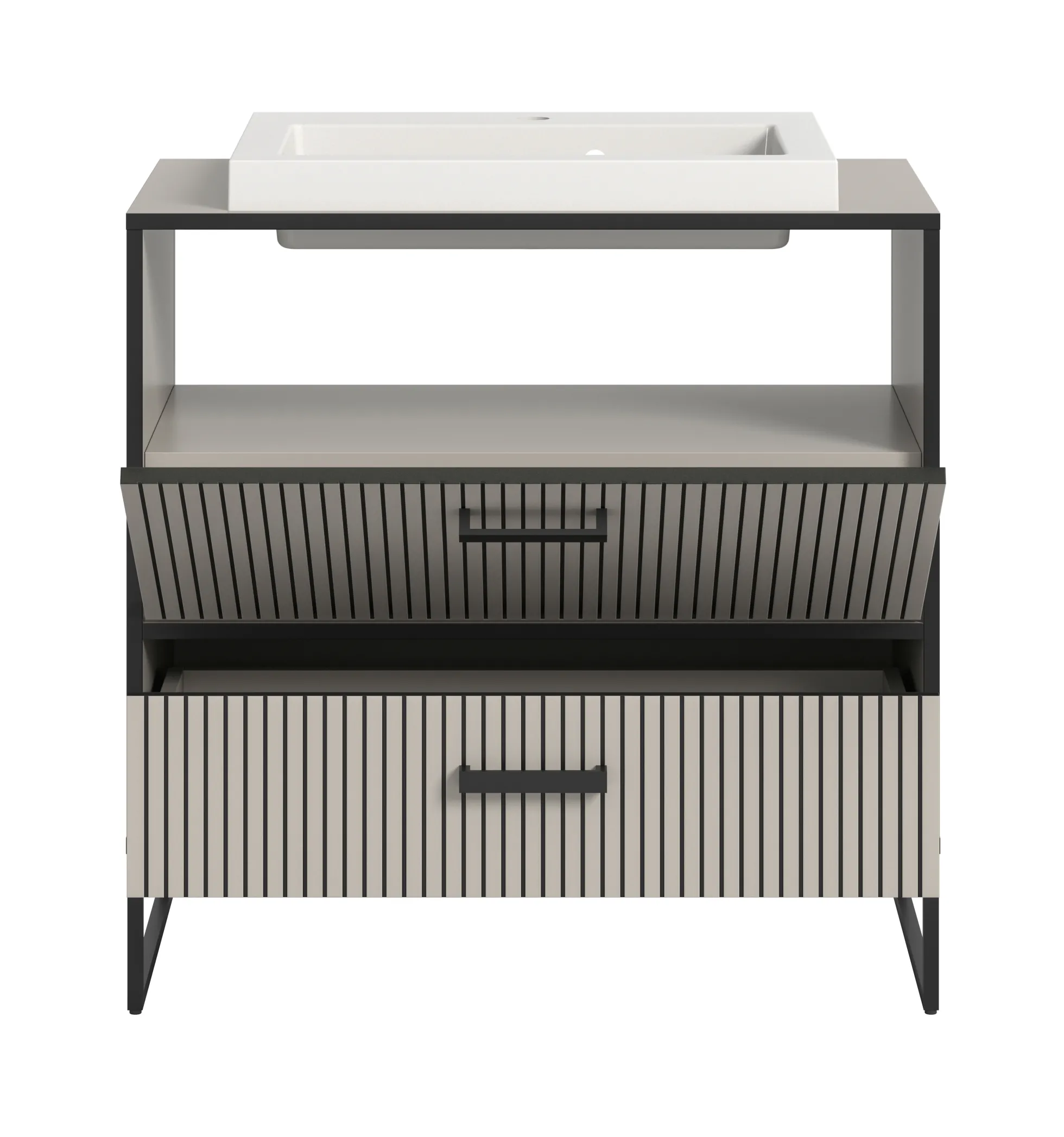 Waschbeckenunterschrank mit Waschbecken BAGNO
