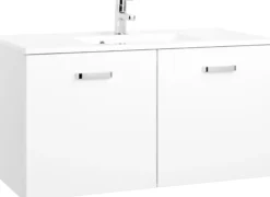 Waschbeckenunterschrank 100 mit Mineralgussbecken BOLOGNA