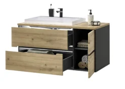Waschbeckenunterschrank mit Waschbecken MEMPHIS