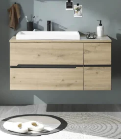 Waschbeckenunterschrank mit Waschbecken MEMPHIS