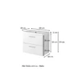 Waschbeckenunterschrank mit Waschbecken 60 PORTA