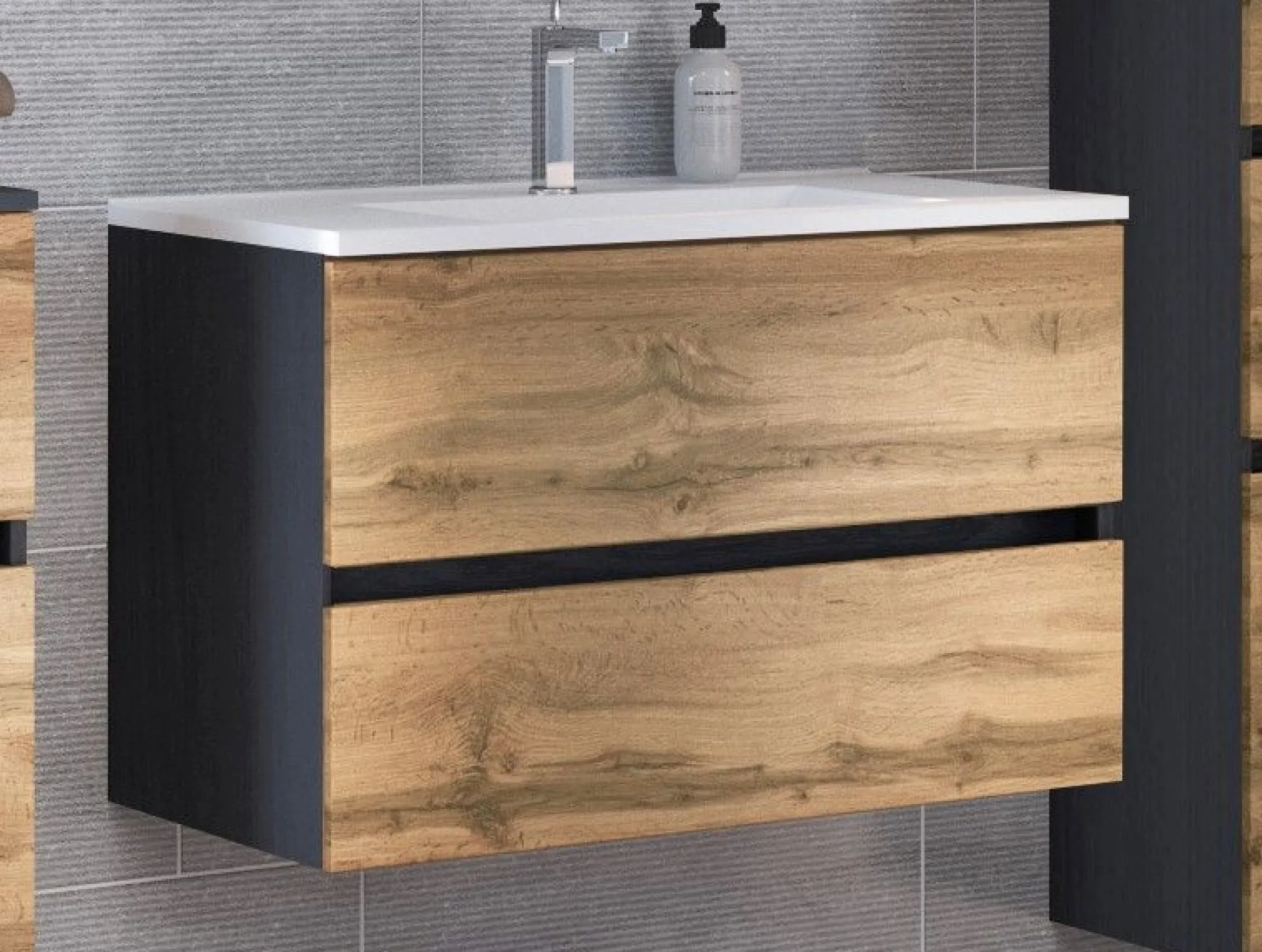 Waschbeckenunterschrank mit Waschbecken LUCCA