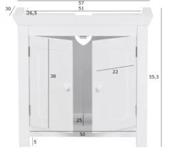 Waschbeckenunterschrank PALCARAJU