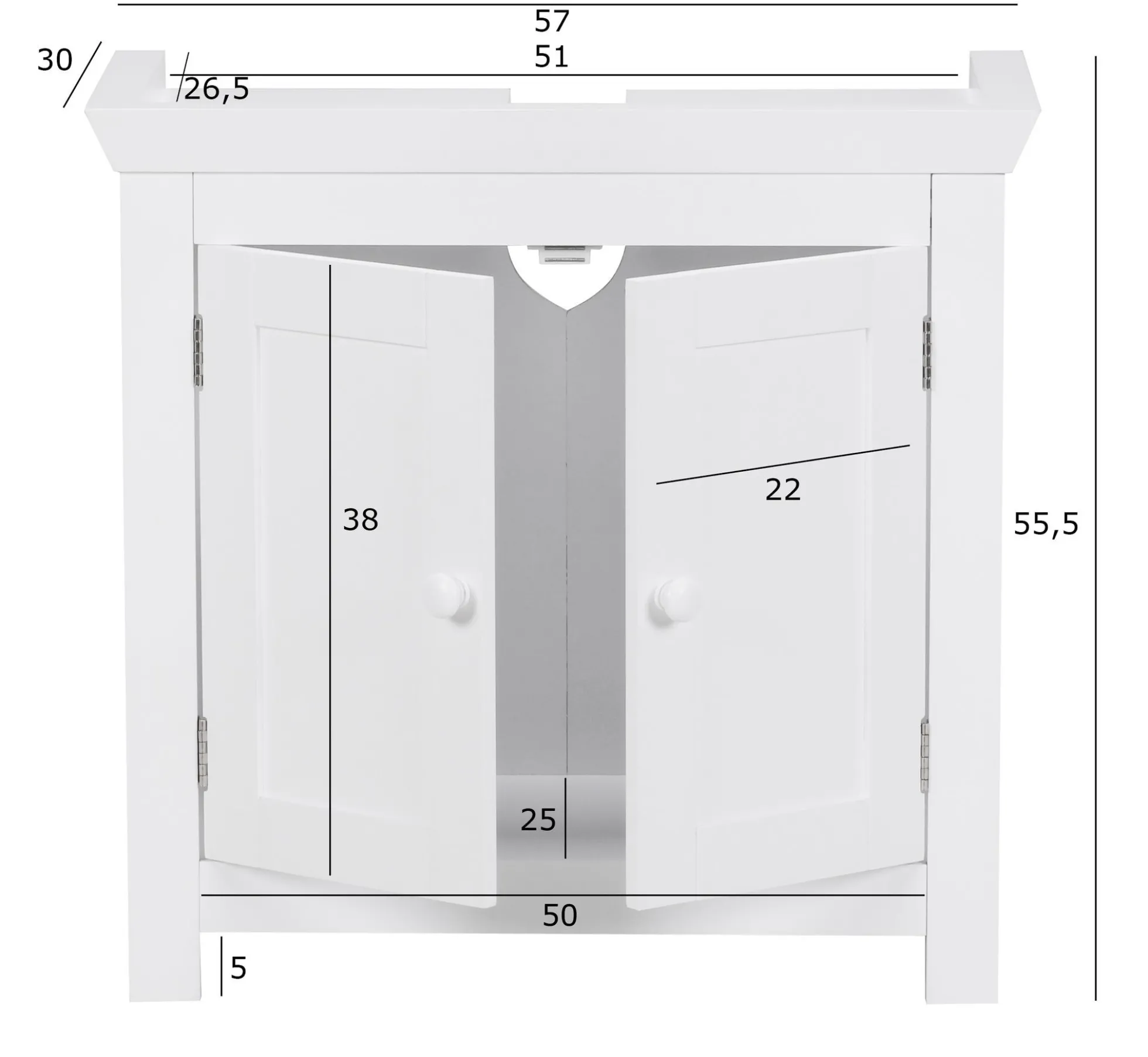 Waschbeckenunterschrank PALCARAJU