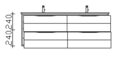 Waschbeckenunterschrank SOLITAIRE 6025