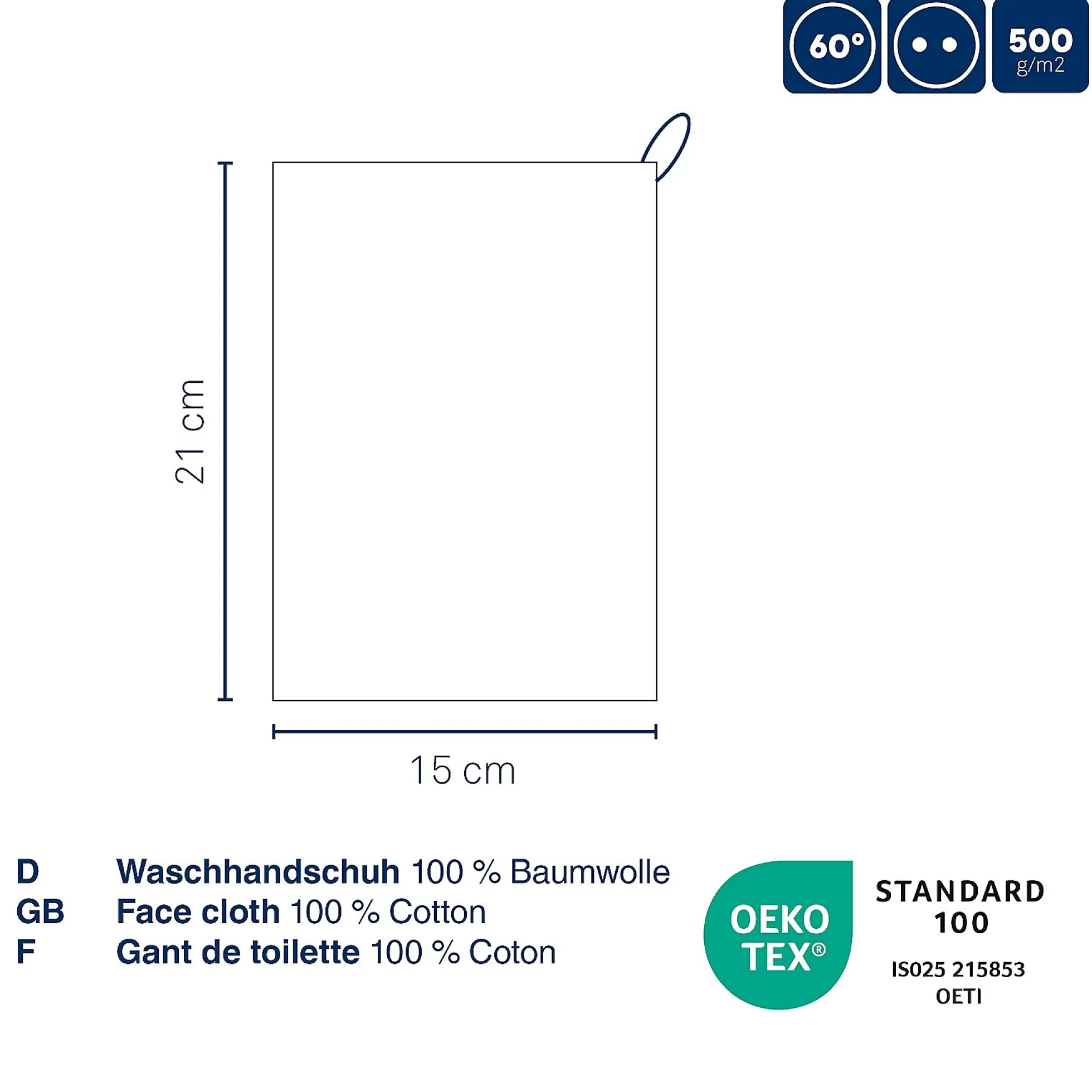 Waschhandschuh terra LADESSA