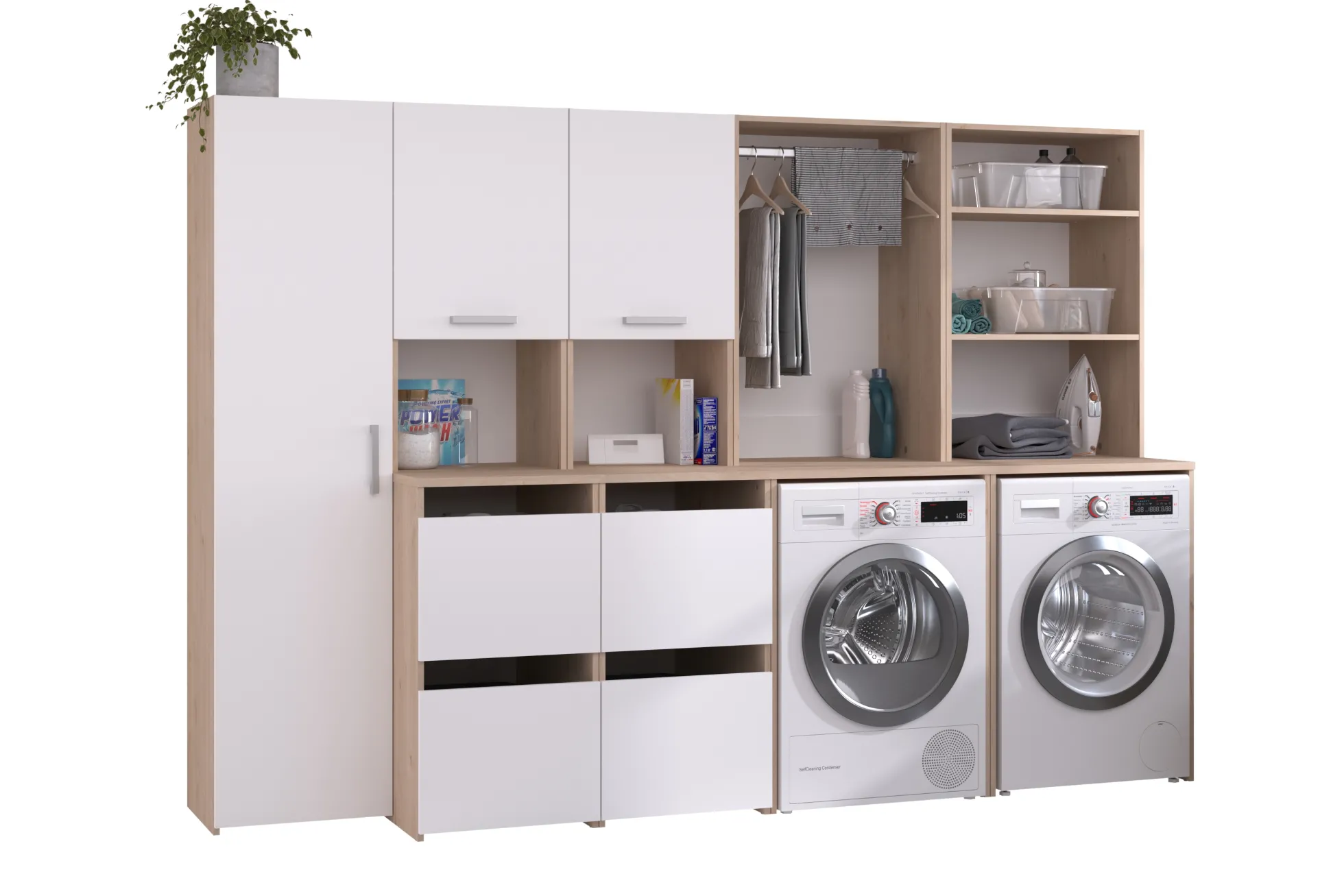 Waschmaschinenumbauschränke-Set LAUNDRY 1